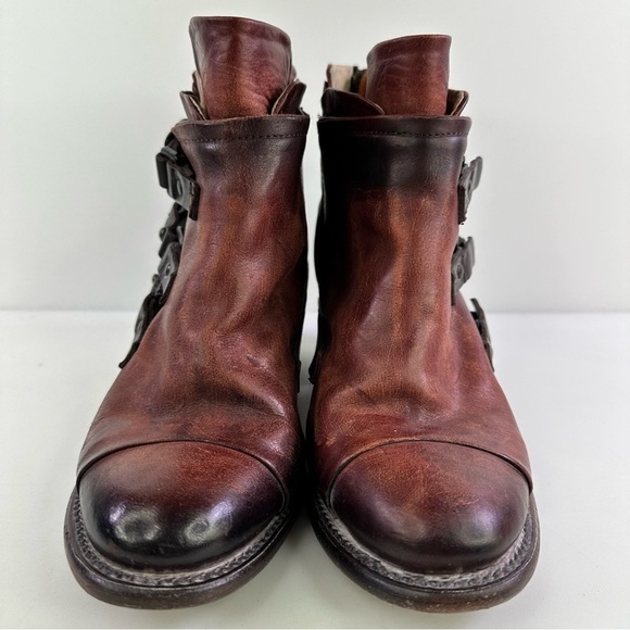 Freebird Women's FB-Circe Brown Leather Ankle Booties Size 8 - Picture 4 of 7